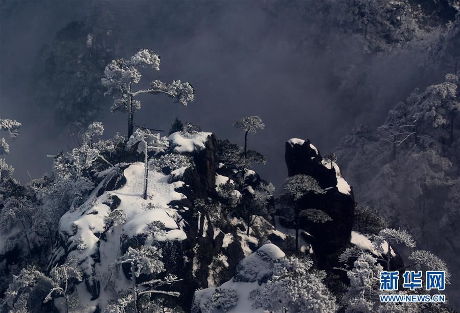 冬日雪凇醉美黃山